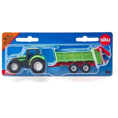 Traktor z rozrzutnikiem obornika model metalowy S1673